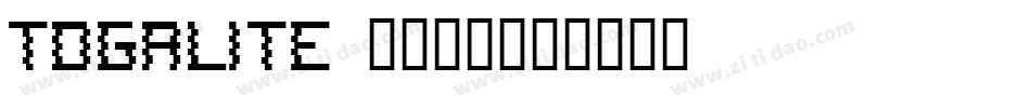 Togalite トガリテ字体转换